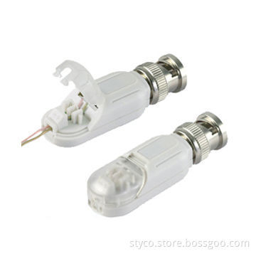 1CH Passive Video Balun, Built-in Surge Suppression, Tool-less Installation